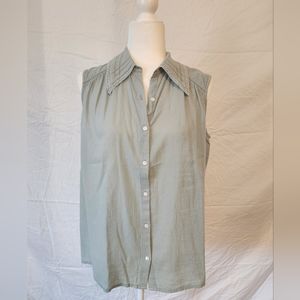 BA&SH Sleeveless Collared Shirt Size S/1